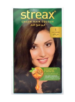 Streax Hair Colour Creme Light Brown 5 