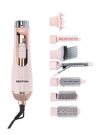 8-in-1 Hair Styler With 7 Attachments, Smooth And Easy-to-use Design, Safety Cut Off Feature, 360-degree Swivel Cord, Cool Function, And Perfect For Salon Pink - pnsku/N22519424A/45/_/1729157579/5e08e69c-f887-4007-a51b-018bcf778f2a