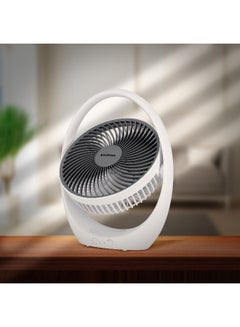 KRYPTON Rechargeable Mini Fan | High Performance Fan with LED Light | 3 Blade Design| Powerful and Efficient Cooling, High Performance 2400mAh Lithium Battery for High Speed Wind| 2 Years Warranty KNF6030 White/Blue  - Image 4
