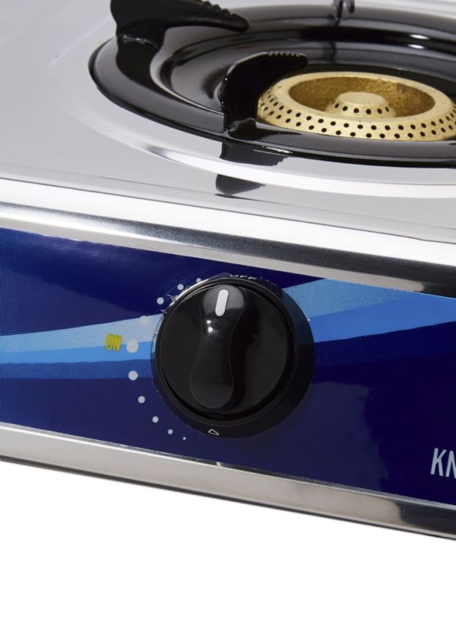 KRYPTON Stainless Steel Double Gas Burner Stove with 2 Burners, Low Gas Consumption, Efficient Heating and Easy to Clean KNGC6034N Silver - Image 4