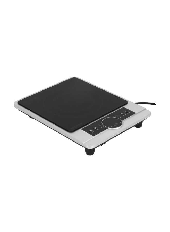 Digital Infrared Electric Cooker with 2200W High Power, 10 Heat Levels, Crystal Glass Top, Timer Function & Overheat Protection – Suitable for All Cookware 2200 W KNIC6058N Black and Silver