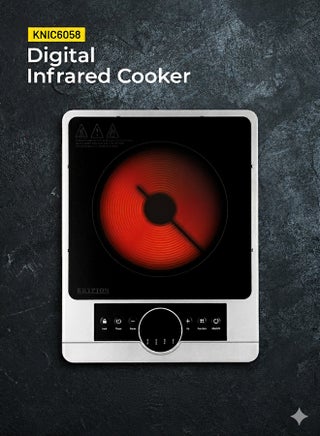 فرن بموقد للطهي يعمل بالأشعة تحت الحمراء بقدرة 2000 وات 2200 W KNIC6058N أسود - pnsku/N22638917A/45/_/1763029489/bdc950b8-d60c-4abd-a3b8-be3d2c924759