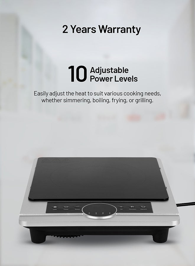 فرن بموقد للطهي يعمل بالأشعة تحت الحمراء بقدرة 2000 وات 2200 W KNIC6058N أسود