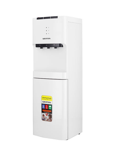 3 Taps Water Dispenser with Cabinet |  Hot , Normal and  Cold water supply KNWD6076 White