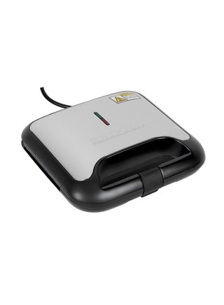 Electric Grill Maker with Non-Stick 2 Slice Plates | Automatic Temperature Control | Power On/Off Indicators | Easy to Clean | Perfect for Grilling Meat, Chicken, Vegetables 750 W KNGM6064S Black/Silver - pnsku/N22638944A/45/_/1753279324/cf8c44df-928d-41f8-b052-7605fc65d7c8