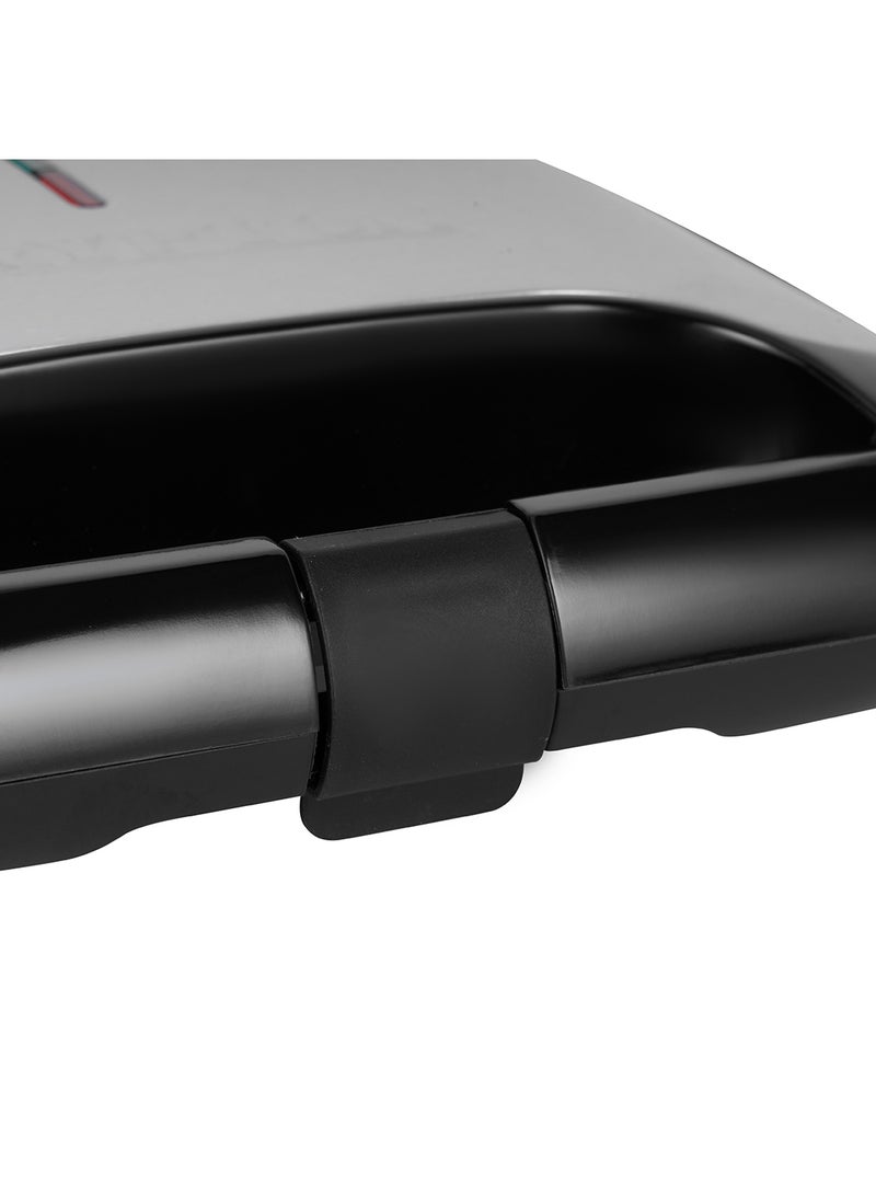 KRYPTON Electric Grill Maker with Non-Stick 2 Slice Plates | 800W Power | Automatic Temperature Control | Power On/Off Indicators | Easy to Clean | Perfect for Grilling Meat, Chicken, Vegetables 800 W KNGM6064S Black/Silver  - Image 3