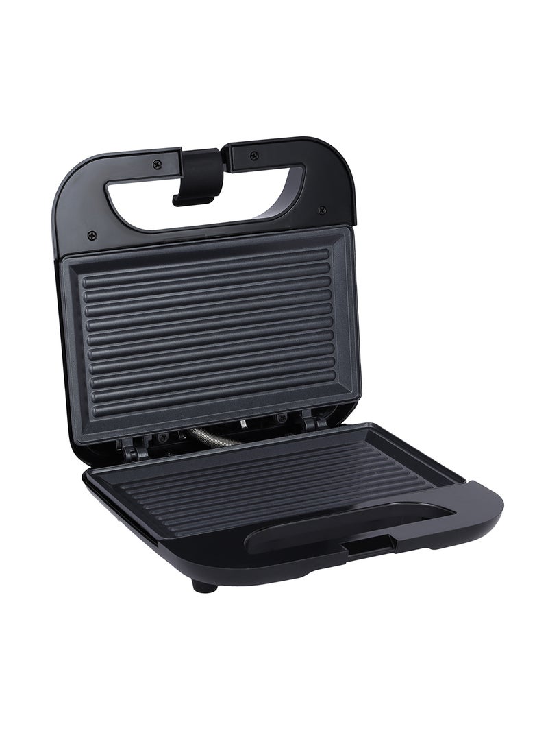 KRYPTON Electric Grill Maker with Non-Stick 2 Slice Plates | 800W Power | Automatic Temperature Control | Power On/Off Indicators | Easy to Clean | Perfect for Grilling Meat, Chicken, Vegetables 800 W KNGM6064S Black/Silver  - Image 4