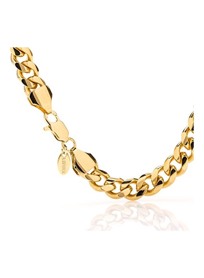 24K Gold Cuban Link Bracelet