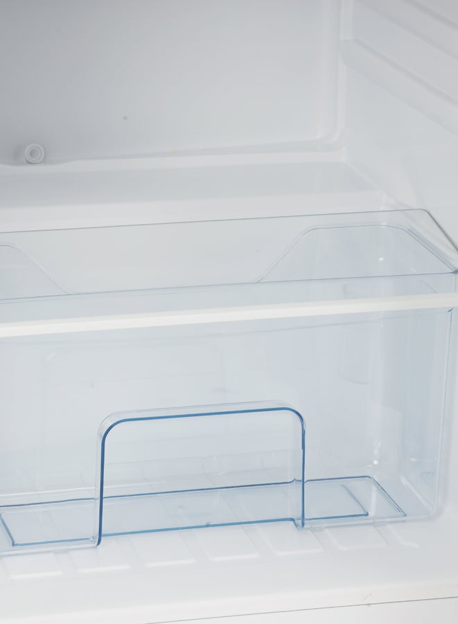GEEPAS - 132 Liter Double Door Direct Cool Refrigerator Faster Cooling with Temperature Control| Tempered Glass Shelves, Extra Space and Long Lasting Freshness| Low Noise Design and Energy Saving| Crystal 120 W GRF1857WPN Silver - Image 1