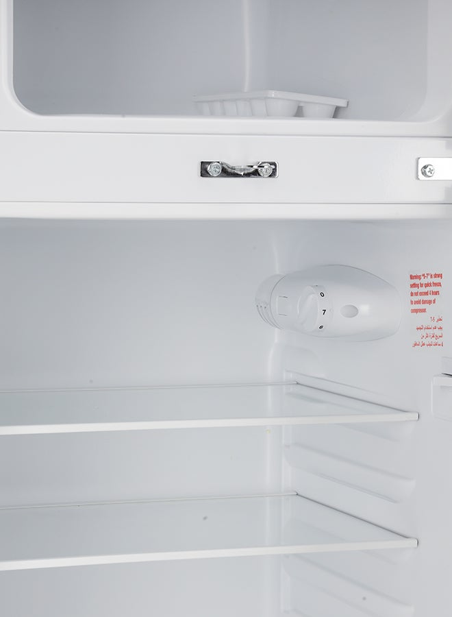 GEEPAS - 132 Liter Double Door Direct Cool Refrigerator Faster Cooling with Temperature Control| Tempered Glass Shelves, Extra Space and Long Lasting Freshness| Low Noise Design and Energy Saving| Crystal 120 W GRF1857WPN Silver - Image 1