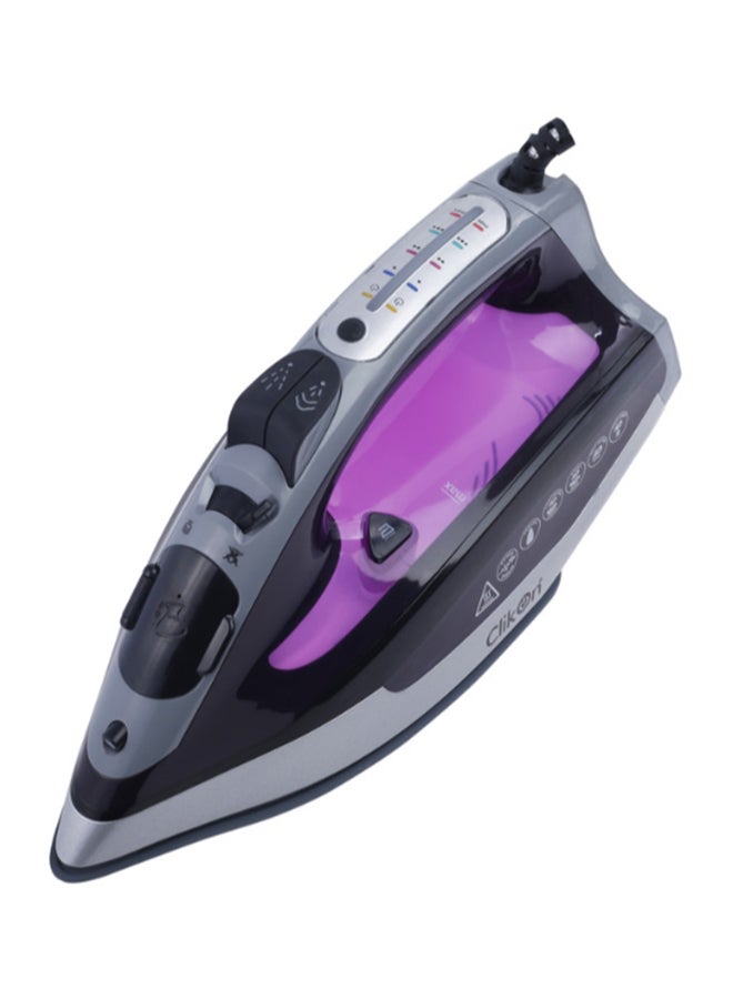 كليكون جهاز كي بالبخار بقدرة 2400 وات 2400 W CK4117 رمادي/فضي/أرجواني  - Image 2