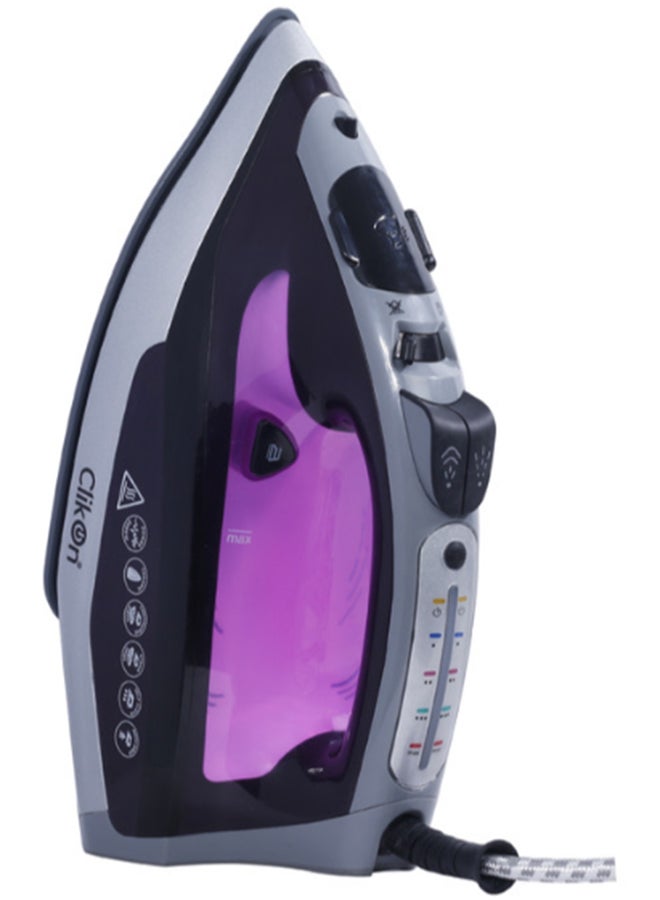 كليكون جهاز كي بالبخار بقدرة 2400 وات 2400 W CK4117 رمادي/فضي/أرجواني  - Image 1