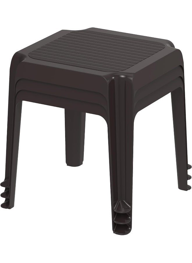 كوزموبلاست - طاولة ريجينا منخفضة الارتفاع بني غامق 48x48x43سم - Image 1
