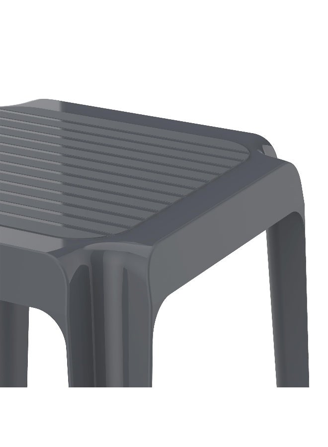 Cosmoplast - Plastic Regina Low Square Table Cool Grey Cool Grey 48x48x43cm - Image 1