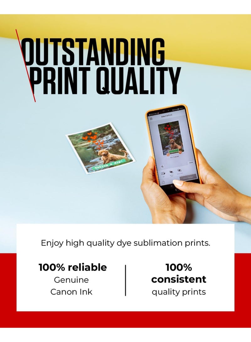 Canon High-Capacity Colour Ink And Paper Set 108 Sheets White - Image 4