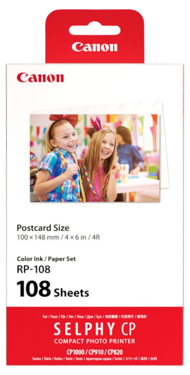 Canon High-Capacity Colour Ink And Paper Set 108 Sheets White - Image 1