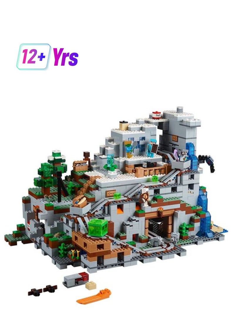 ليغو طقم بناء كهف الجبل في لعبة Minecraft من 2863 قطعة طراز 21137 21137 2863 12 سنوات - Image 1
