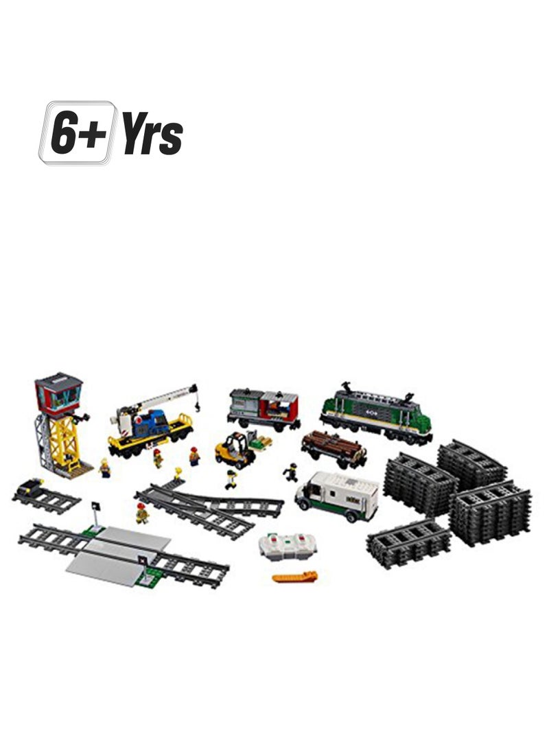 LEGO 60198 1226-Piece City Cargo Remote Control Train Building Set With Tracks 1226 6+ Years  - Image 1
