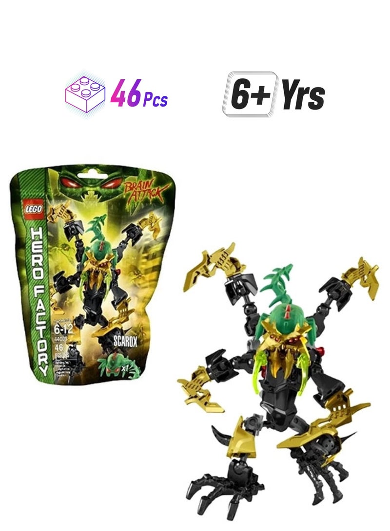 ليغو لعبة بناء هيرو فاكتوري سكاروكس من 46 قطعة طراز 44003 44003 46 أكبر من 6 سنوات - Image 1
