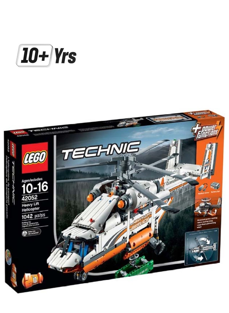 ليغو مجموعة بناء متقدمة لمروحية رفع ثقيل من 1042 قطعة طراز 42052 42052 1042 أكبر من 10 سنوات - Image 1