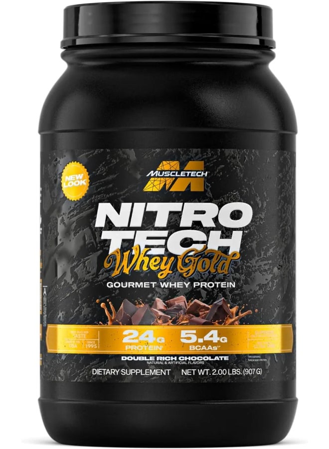 MuscleTech Nitro Tech Whey Protein Double Rich Chocolate 5lbs 2.27kg - Image 1