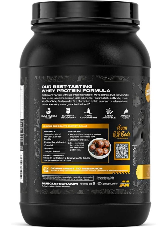 MuscleTech Nitro Tech Whey Protein Double Rich Chocolate 5lbs 2.27kg - Image 5