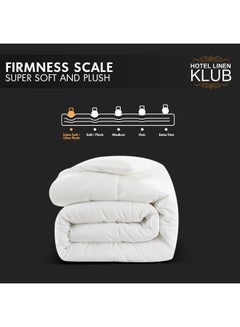 Hotel Linen Klub Duvet Comforter, All-Season Soft and Cozy Bedding, Size: Single Polyester White 155x225cm  - Image 5