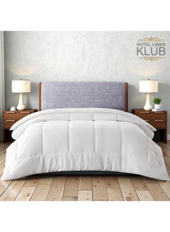 Hotel Linen Klub Duvet Comforter, All-Season Soft and Cozy Bedding, Size: Single Polyester White 155x225cm  - Image 2