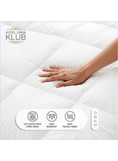 Hotel Linen Klub Duvet Comforter, All-Season Soft and Cozy Bedding, Size: Single Polyester White 155x225cm  - Image 4