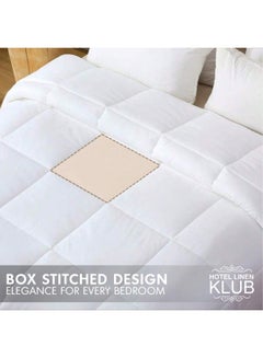 Hotel Linen Klub Duvet Comforter, All-Season Soft and Cozy Bedding, Size: Single Polyester White 155x225cm  - Image 3