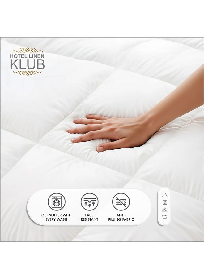 Duvet Comforter, All-Season Soft and Cozy Bedding, Size: King (235 x 255cm), White Polyester White - pnsku/N22739568A/45/_/1737967378/e14754b5-33f5-4ba1-912f-fc8a3631970c