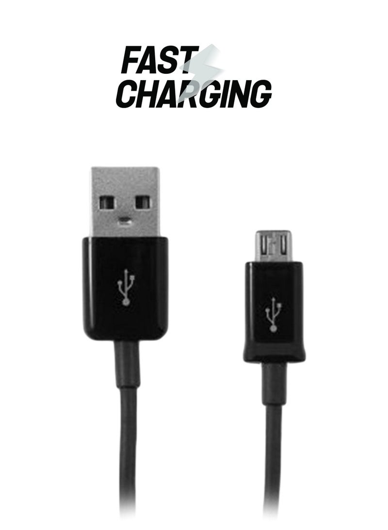 كابل شحن ومزامنة البيانات نوع مايكرو USB لهاتف سامسونج جالاكسي S3/S III i9300 أسود/فضي