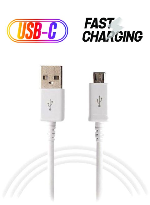 Micro USB Charging Cable White