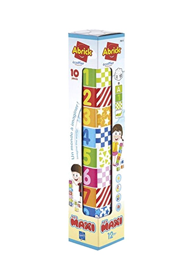 ecoiffier - 10-Piece Abrick Les Maxi Stacking Toy Set 7811 - Image 1
