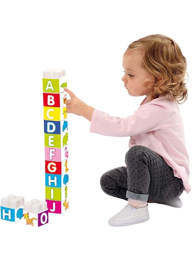 ecoiffier - 10-Piece Abrick Les Maxi Stacking Toy Set 7811 - Image 1