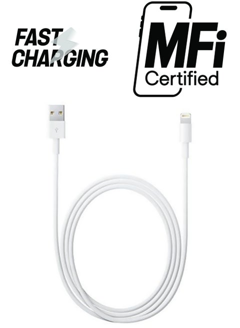 Lightning Data Sync Charging Cable For Apple iPhone 5/6/iPad/iPod White