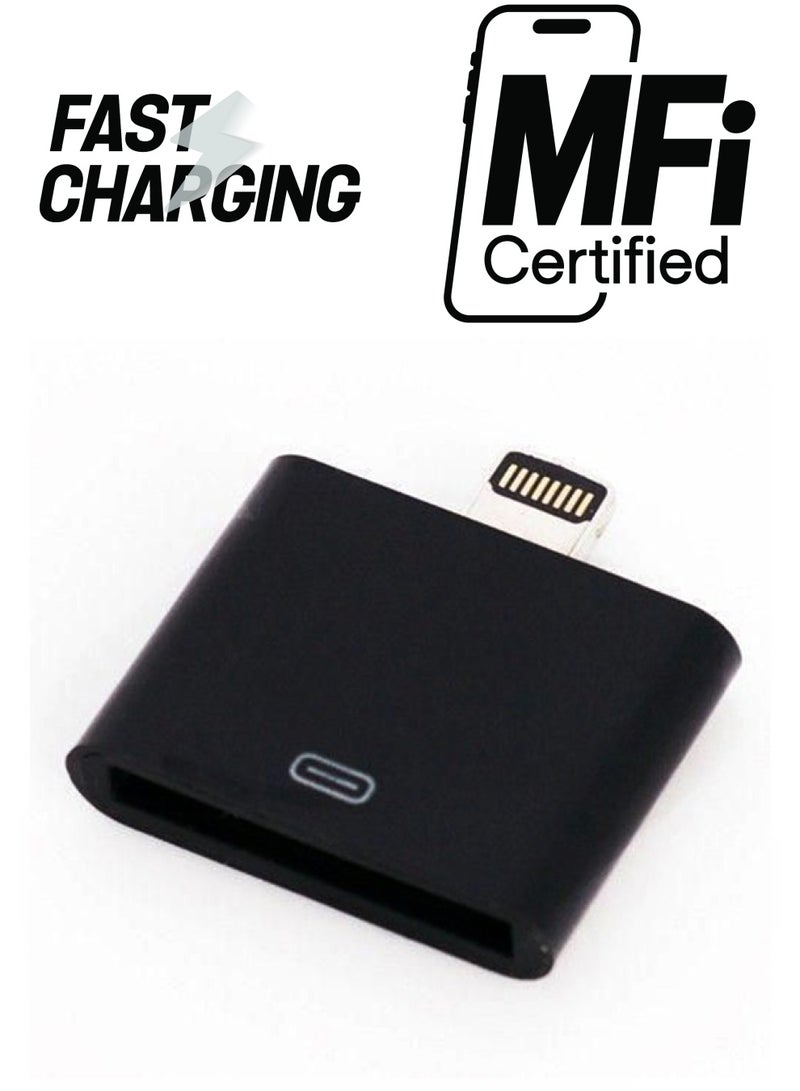 Generic - 30-Pin To 8-Pin Lightning Adapter Black - Image 1