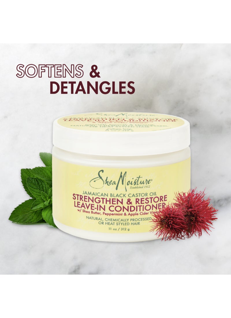 SheaMoisture Strengthen And Restore Leave In Conditioner 340ml - Image 3