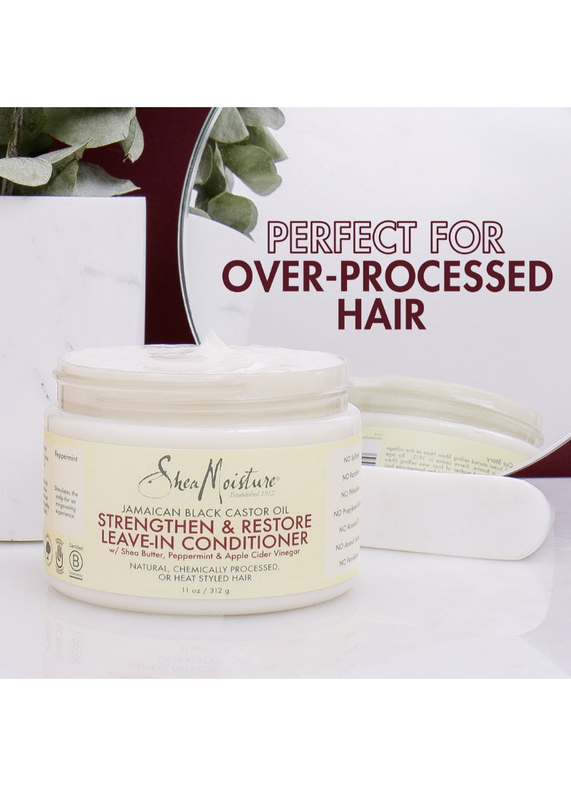 SheaMoisture Strengthen And Restore Leave In Conditioner 340ml - Image 4