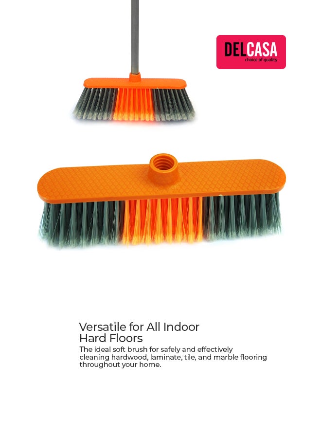 ديلكاسا مكنسة بيد برتقالي/ أخضر/ فضي - Image 5