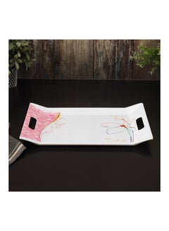 Royalford Melamine Tray Assorted Desgin 38.5X27.3X1.6cm  - Image 1