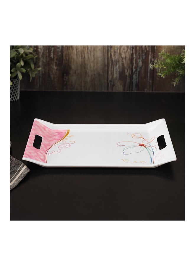 Royalford Melamine Tray Assorted Desgin 38.5X27.3X1.6cm  - Image 1