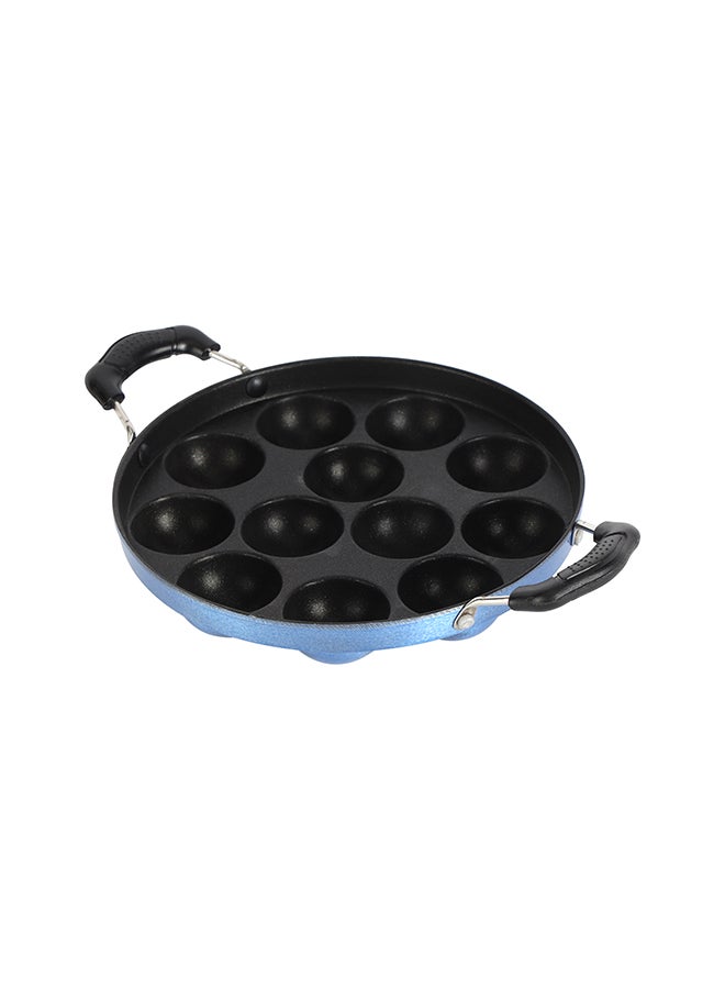 Royalford 12 Pits Non-Stick 21 Cm Paniyarakkal, 3 Layer Coating, Premium Quality, Die Cast Aluminium Boday, Strong Heat-Resistant Handles, Durable Non-Stick Coating, Multi Color, Assorted Color, 31 X 21 X 4 Cm Multi Color 21cm  - Image 4