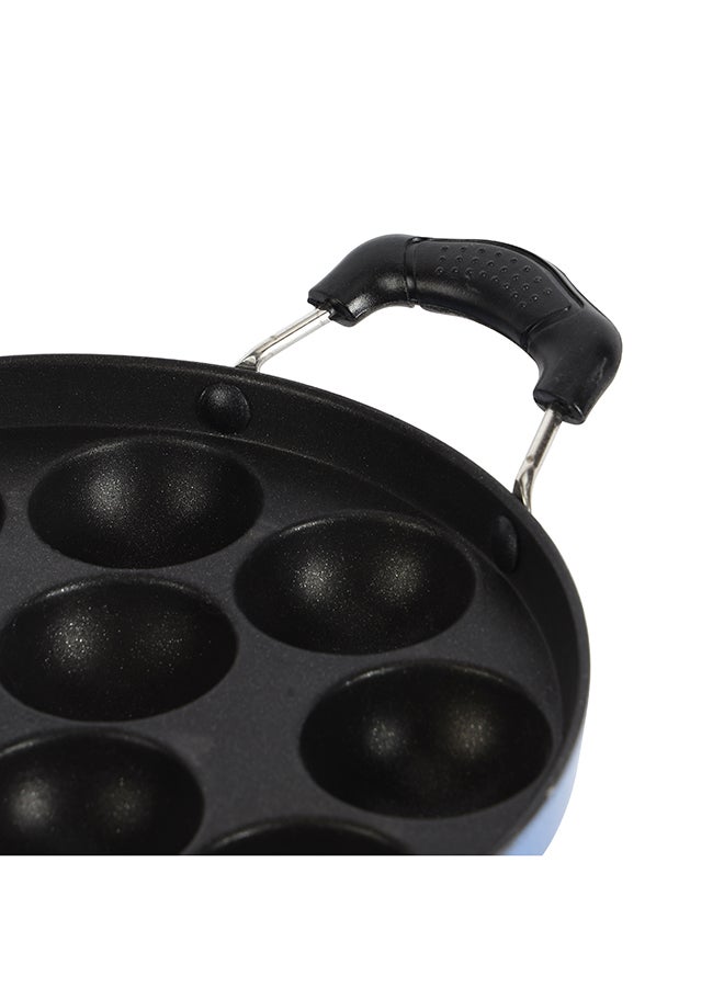 Royalford 12 Pits Non-Stick 21 Cm Paniyarakkal, 3 Layer Coating, Premium Quality, Die Cast Aluminium Boday, Strong Heat-Resistant Handles, Durable Non-Stick Coating, Multi Color, Assorted Color, 31 X 21 X 4 Cm Multi Color 21cm  - Image 5