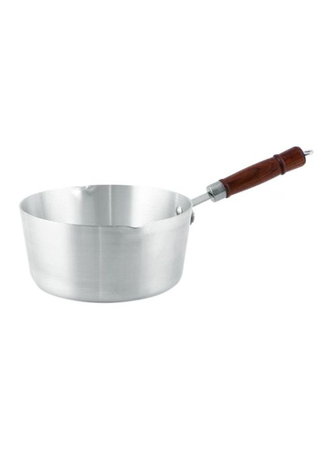 Royalford Aluminium Milk Pan With Wooden Handle Aluminium 7inch  - Image 1
