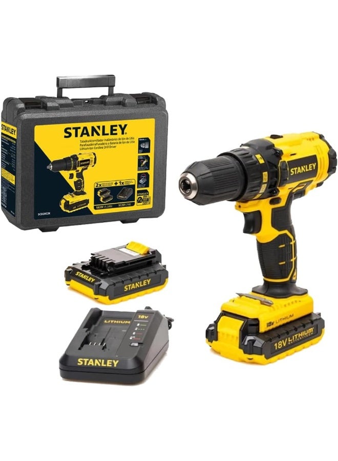Stanley - Cordless Drill Drive Yellow/Black/Silver - Image 1