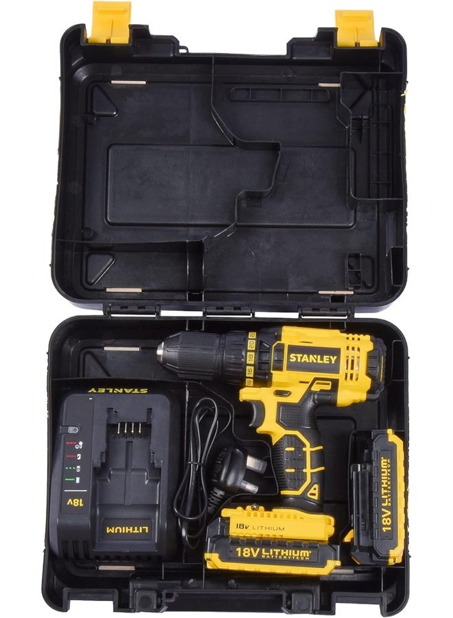 Stanley - Cordless Drill Drive Yellow/Black/Silver - Image 1