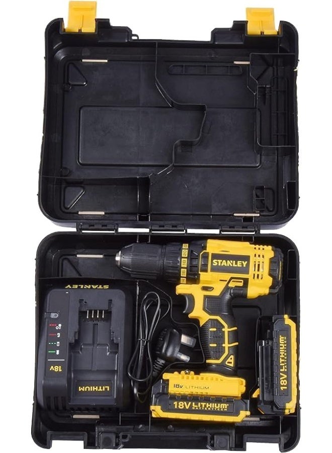 Stanley - Cordless Drill Drive Yellow/Black/Silver - Image 1