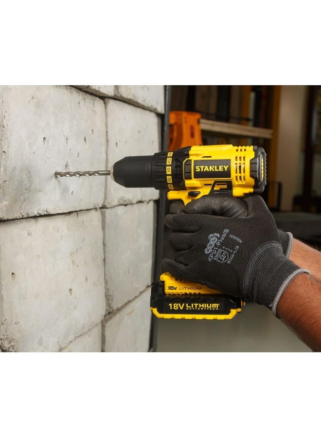 Stanley - Cordless Drill Drive Yellow/Black/Silver - Image 1