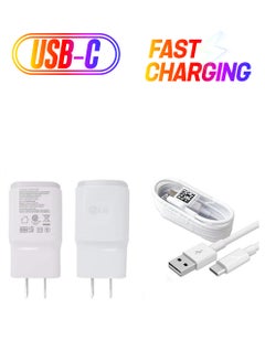 LG Wall Charger With Type-C USB Cable White 